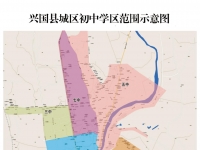 兴国2023年县城区初中学区划分